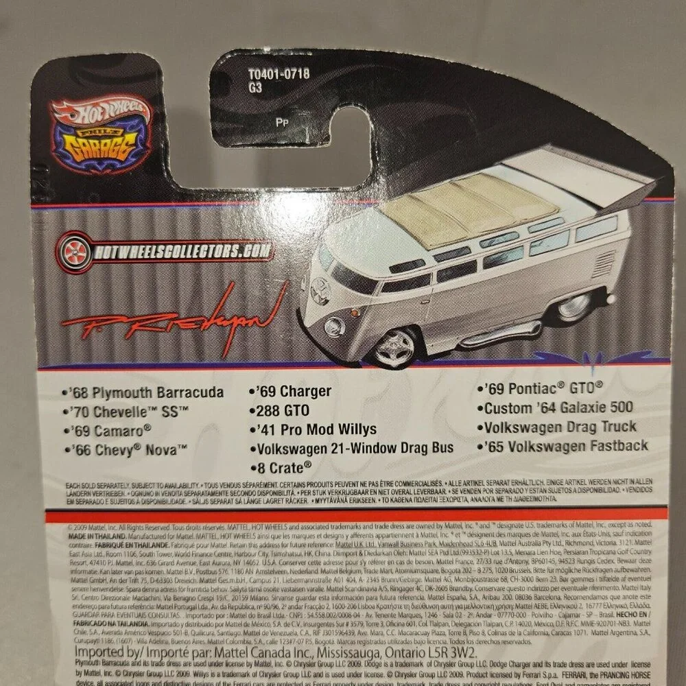 HOT WHEELS PHIL'S GARAGE 8 CRATE REAL‎ RIDERS 2/39 - MINT - (K216)